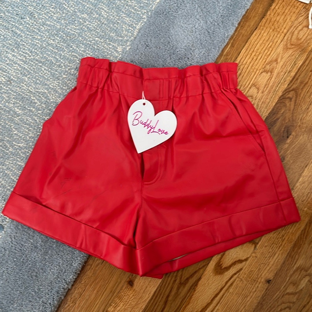 The cutest leather shorts NWT